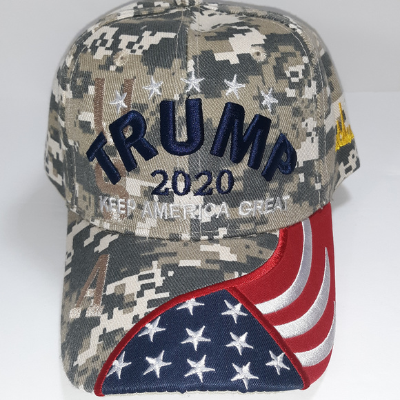 Trump 2020 Keep America Great Camo hat / ball cap - Picture 1 of 8